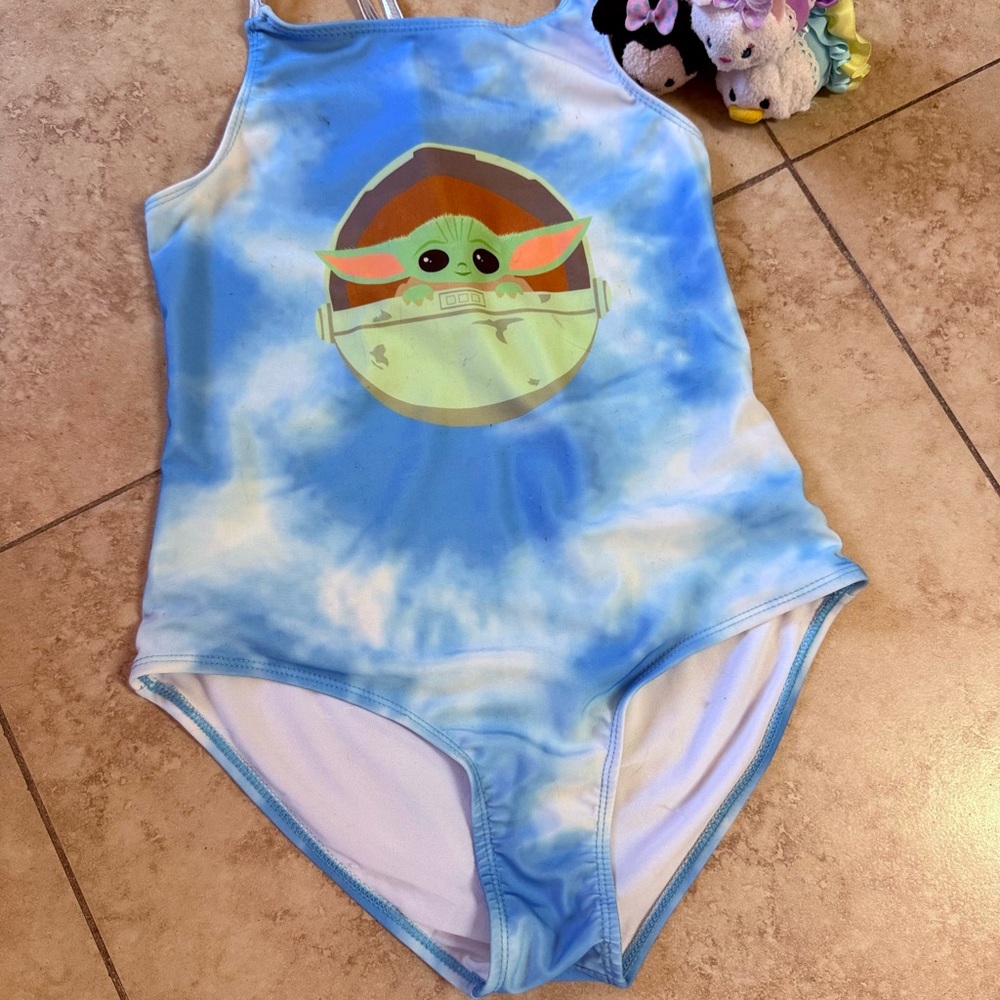 Disney Star Wars Tie-Dye Baby Yoda Swimsuit